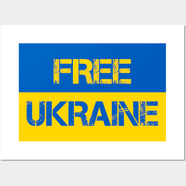 Free Ukraine Flag Wall Art by Angelique Store